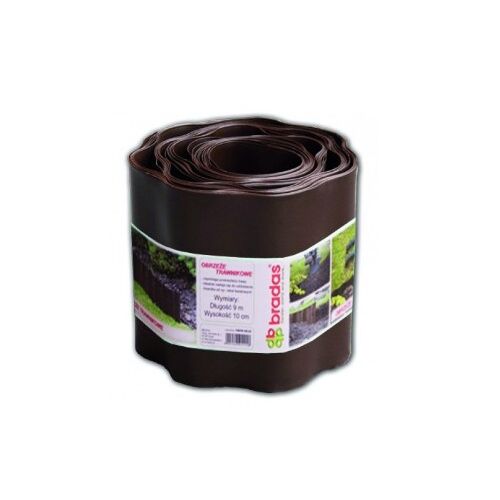 Bradas braune Rasenkantenrolle, 9 m x 10 cm