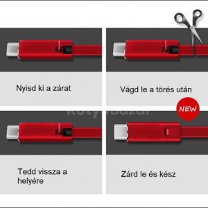 Elnyűhetetlen iPhone telefontöltő kábel, 1 m hosszú, tartós és megbízható kivitelben 136254987 - Lightning kábel