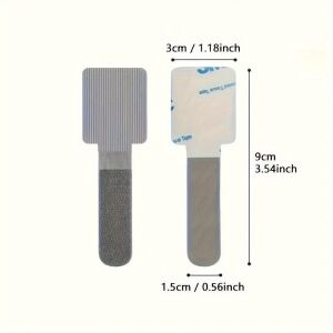 10 darabos szürke kábelrögzítő készlet, íróasztal alatti kábelrendező rendszer 136037172 - Kábelrögzítő