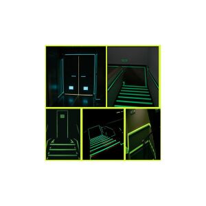 Sötétben világító szalag, biztonság, lépcső, folyosó, ajtó, dekoráció - Jelölés & Figyelmeztetés