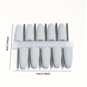 10 bucăți de freze din silicon pentru pietre de manichiură, accesorii pentru freza de unghii, tampon pentru unghii, instrument de lustruit 140679666 - Accesoriu pentru polizor de unghii