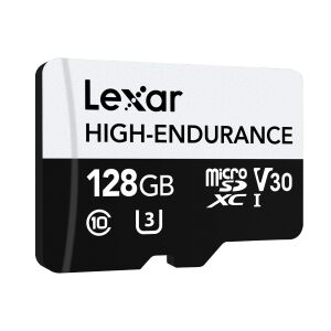 Lexar 128GB High-Endurance MicroSD kártya autós kamerákhoz és biztonsági kamerákhoz - Lexar