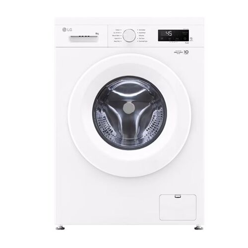 LG F4X1008NWH elöltöltős mosógép, 8 kg kapacitás, fehér