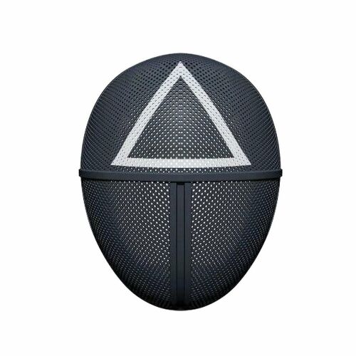 Squid Game Wächter Maske, Dreieck Modell, KidMania® Erwachsenen Kostüm