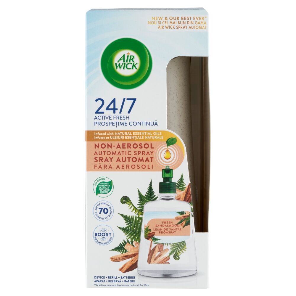 Air Wick Active Fresh Automata Légfrissítő - Üde Szantálfa - 228ml