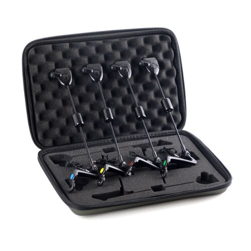 Sada 4ks swingerov FishEdge Dark Grey, s kufríkom, nastaviteľná váha, LED osvetlenie v rôznych farbách, jack konektor 123875324
