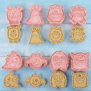 Halloween Szörny Sütikiszúrók - 8 darab 133331042 - Sütemény kiszúró