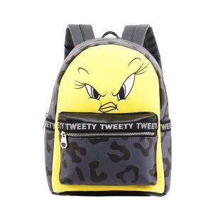 Tweety Bird Fashion Rucksack mit Leopardenmuster, Tweety Trouble - Rucksäcke