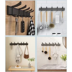 Akasztópanel 7 csúszó kampóval, tartós fali használatra