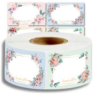 Samolepiace etikety 250 ks na rolke pre DIY darčeky, poháre, obálky a kvety 123877230 - Kuchynské štítky