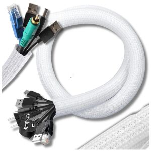 Fehér 3 m-es kábelfedél - Kábelrendező a tökéletes rendelésért 123877363 - Vezeték & Kábelburkolat