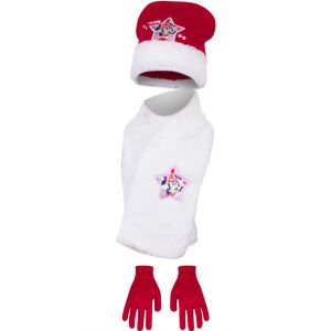 Minnie Mouse sapka, sál és kesztyű szett lányoknak, piros és fehér, 54 cm - Baba & Gyerek divat