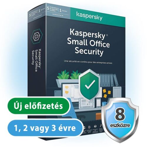 Kaspersky Small Office Security 8 PC-re, 1 szerverre, 3 éves előfizetés 123879830 - Biztonsági szoftver