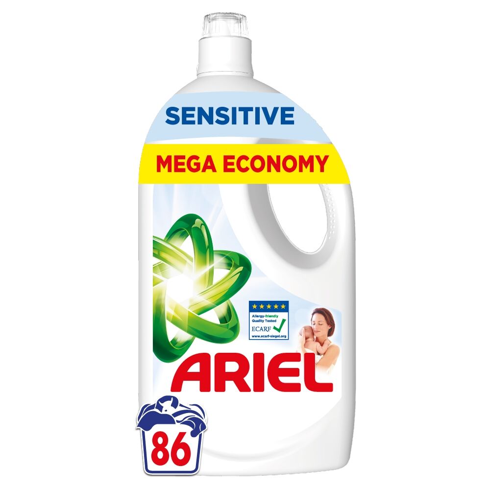 E-shop Ariel Sensitive tekutý prací prostriedok 3,87L - 86 praní