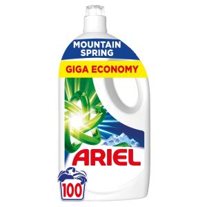 Ariel Mountain Spring Flüssigwaschmittel, Giga Economy, 4,5L, 100 Wäschen - Waschgel
