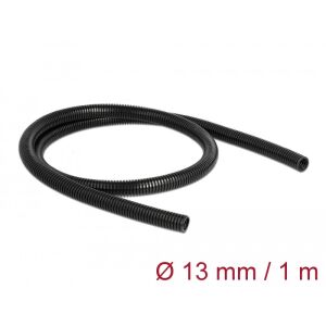 Delock Kábelvédő borítás 1 m x 13 mm fekete (60457) 123882243 - Kábelharisnya