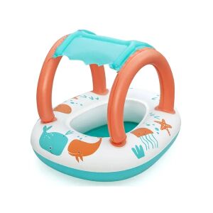 Bestway felfújható bébi csónak UV napellenzővel, 84x67 cm - Gumicsónak, evező