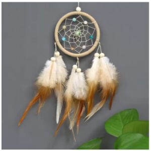 Álomfogó - Kis világosbarna kör alakú 23x7,5 cm 135875114 - Álomfogó