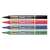 Pentel N850 permanent markers, black, red, blue, green