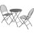 Fieldmann FDZN 5300 HOLLY metal balcony set with two chairs and round table
