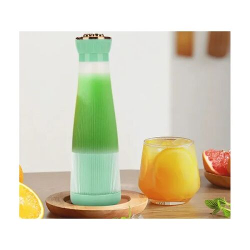 Hordozható turmixgép USB töltéssel, zöld, smoothie-k, gyümölcslevek és turmixok készítéséhez