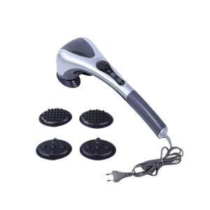 Das Dupla Vibrations-Körpermassagegerät mit Infrarotwärme, das Gerät, die Massageköpfe und das Netzkabel sind zu sehen - Massagegeräte