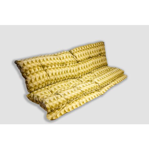 Hintaágy párna 150 cm 2 részes kheki kockás mintával