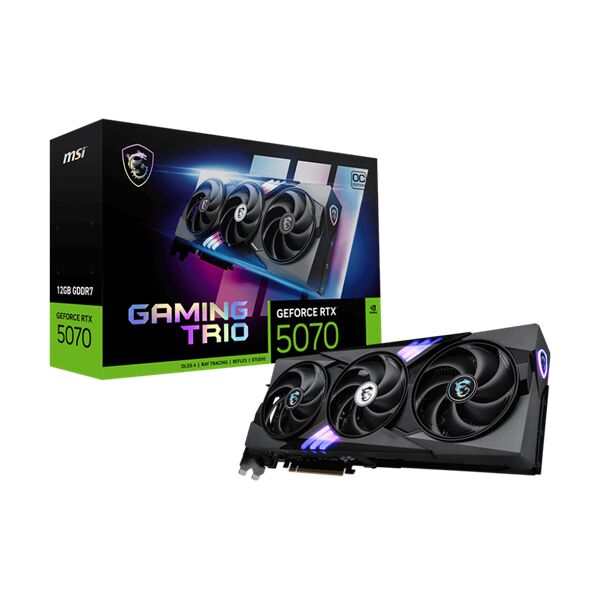Msi videokártya pci-ex16x nvidia rtx 5070 gaming trio 12gb ddr7 o...