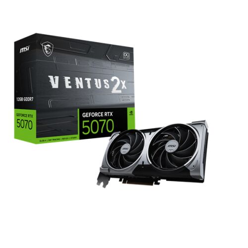 Msi video card pci-ex16x nvidia rtx 5070 ventus 2x 12gb ddr7 oc RTX 5070 12G VENTUS 2X OC 123904321