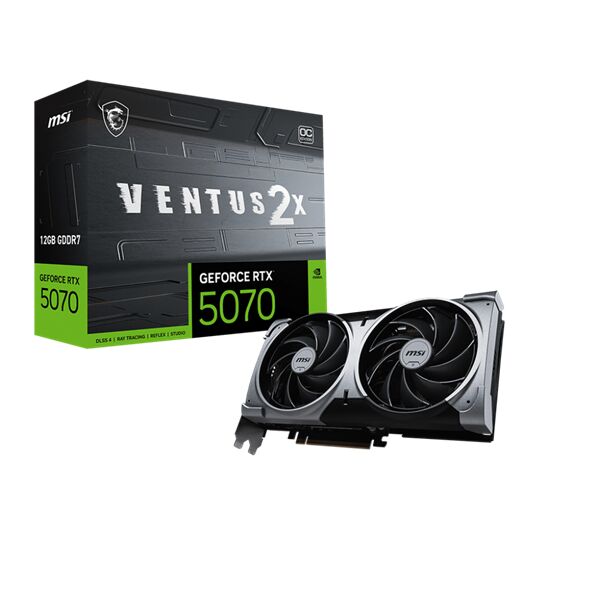 Msi videokártya pci-ex16x nvidia rtx 5070 ventus 2x 12gb ddr7 oc...