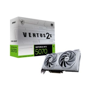 Msi video karte pci-ex16x nvidia rtx 5070 ventus 2x weiß 12gb ddr7 oc RTX 5070 12G VENTUS 2X OC WEISS 123904323 - Grafikkarten
