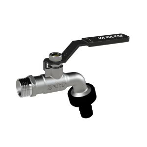 ARCO Jardin gyorscsatlakozós kerti csap fekete karral, 3/4"-3/4"KK 123904625 - Arco
