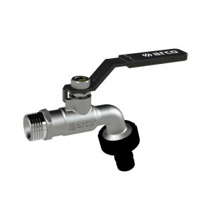 ARCO Jardin gyorscsatlakozós kerti csap fekete karral, 1/2"-3/4"KK 123904626 - Arco