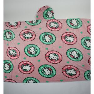 Pătură cu glugă Hello Kitty Club - Moale și caldă - 120x150 cm - Lenjerie de pat