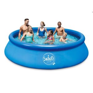 Swing Pools aufblasbarer Pool, 3,66 Meter Durchmesser, 76 cm Tiefe, Familienspaß, Sommerpool, Gartenpool, Kinderpool, Erwachsenenpool - Garten