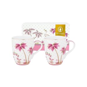 2er-Set Tassen, Porzellan, Pip Studio, Dots Gold Pink, 350 ml, Jolie Kollektion 123905959 - Tassen