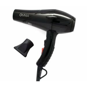 Fén Omnia 1600W, čierny, s 2 rýchlosťami a 3 nastaveniami teploty - Fén na vlasy