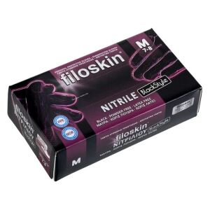 Manusi de unica folosinta, din nitril, marimea M, 100buc, negru 123906606 - Mănuși de unică folosință