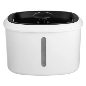 Vízadagoló szökőkút, háziállatoknak, USB kábellel, 2,5 literes kapacitás, fehér színű