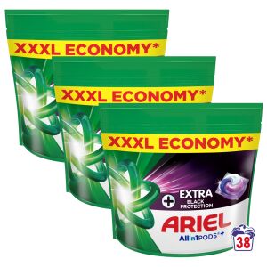 Ariel Allin1 Pods+ Kapsułki do prania Black Protection, XXXL Economy Pack, 114 prań - Ariel Kapsułka piorąca