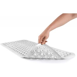 Waveliv Antihaft-Badematte, Silikon, weiß, 88 x 44 cm 123907582 - Badezimmermöbel