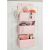 Organizator suspendat mDesign, textil, alb/roz, 91 x 13 x 11,4 cm 123907663