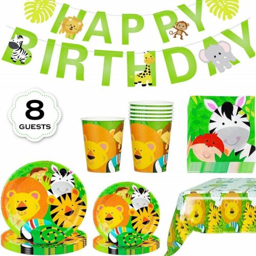 YiRAN Partygeschirr-Set, 8 Personen, Karton, Multicolor 123908900