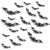 72er Set Halloween Fledermaus Sticker, schwarz, PVC 123908932
