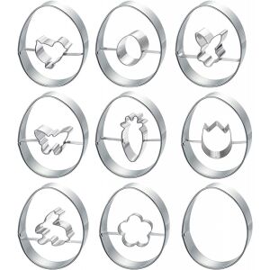 8er-Set Gallop Chic Kuchenformen, Modell Pasta, Edelstahl, Silber, 7,3 x 5,5 cm 123909112 - Ausstechformen