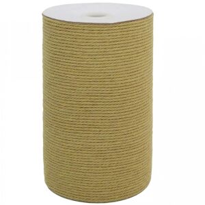 Nici do makramy Suntq w rolce, bawełniane, khaki, 200 m X 3 mm 123909238 - Fonal