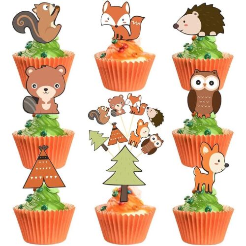 Sada 48 ozdôb na muffiny JAHEMU, kartónové, viacfarebné 123909545