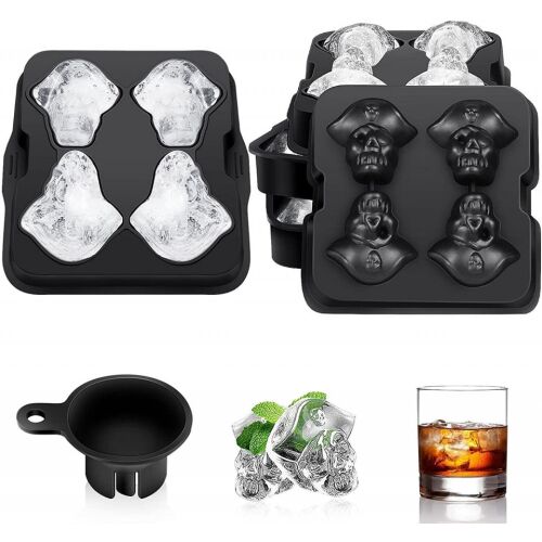 2er-Set M8C Eiswürfelformen, Silikon, schwarz, 5 x 15 x 15 cm 123910448