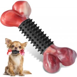 Hundespielzeug Squeeze, Gummi, rot/schwarz, 13,2 x 7,1 cm 123910498 - Viehzucht