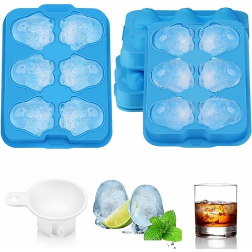 2er-Set M8C Eiswürfelformen, Silikon, blau, 18 x 13 x 5 cm 123910672